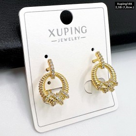 Сережки Xuping14К 10422 (1,6 см.)